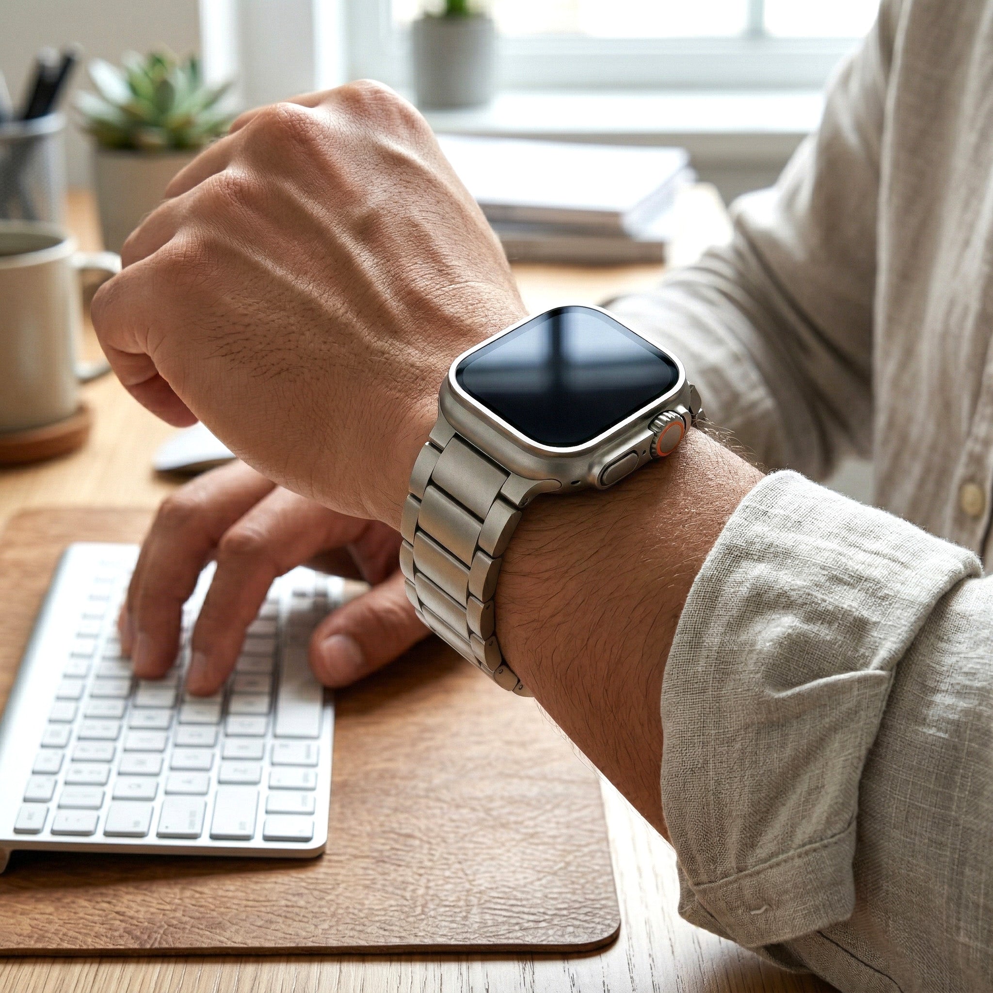 Correa De Titanio para Apple Watch Ultra 2 y Ultra 1