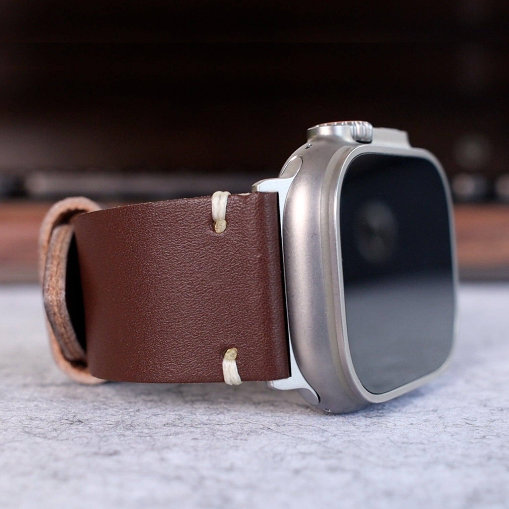 Correa de cuero vintage para Apple Watch Ultra 2 y Ultra 1