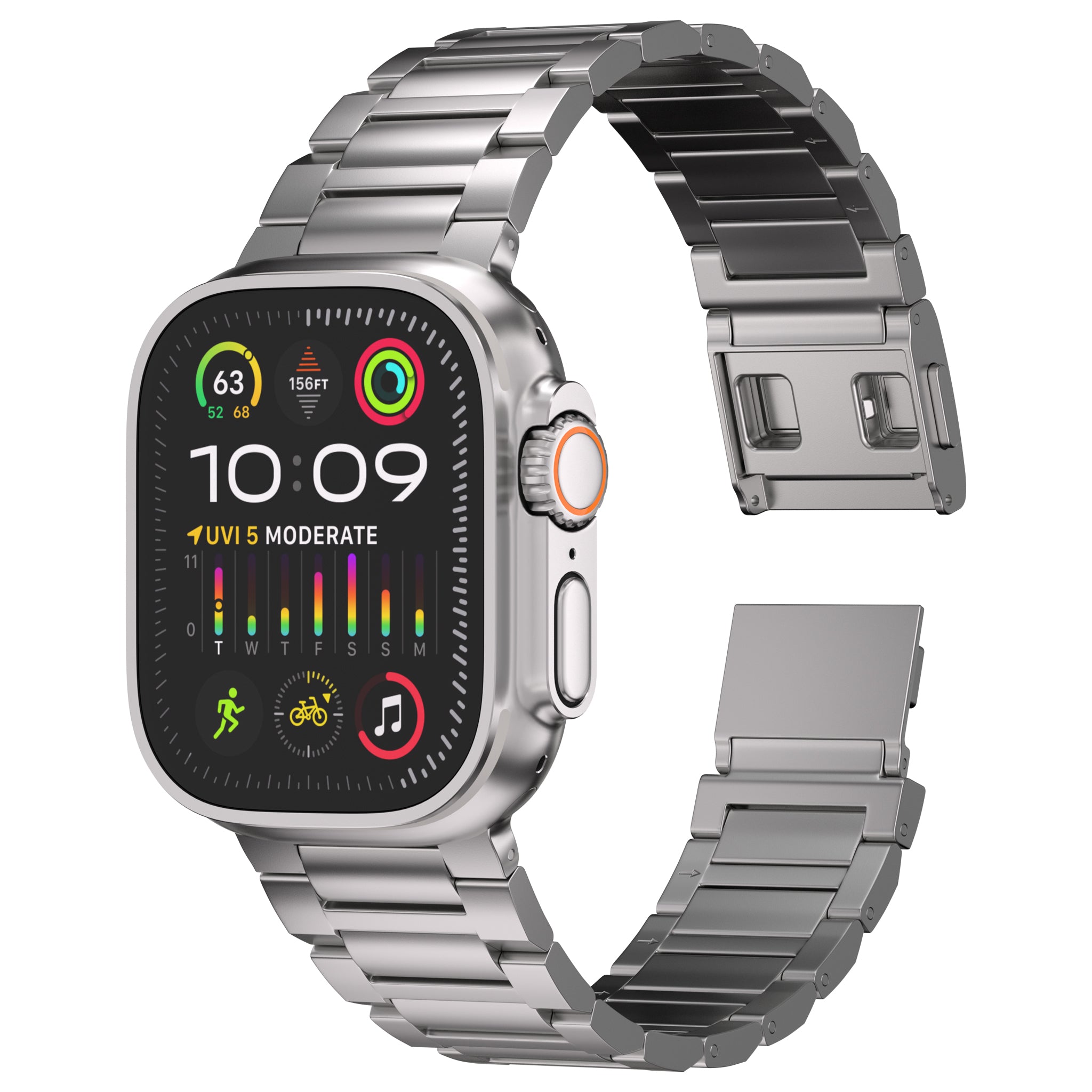 Grade 4 Titanium Band for Apple Watch Ultra 2 and Ultra 49mm