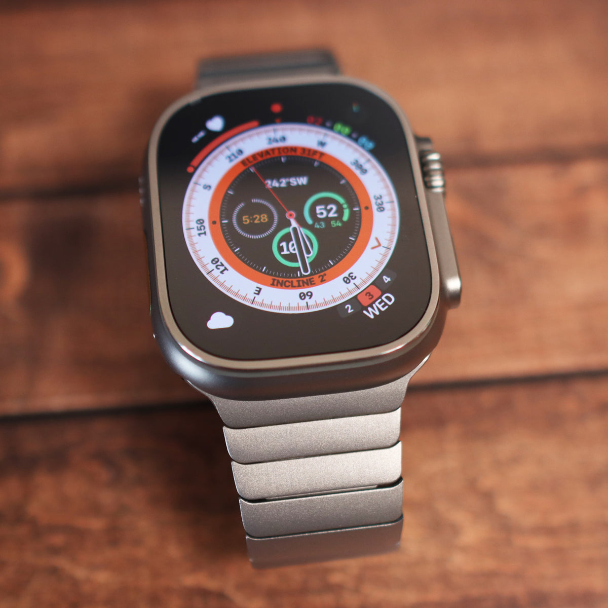 Correa Metálica de Acero Inoxidable para Apple Watch Ultra 2 y Ultra 49 mm